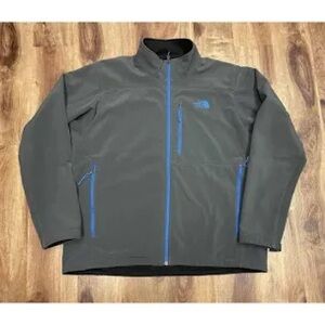 The North Face Apex Bionic Jacket M Gray Blue Men's Full Zip Softshell Hiking